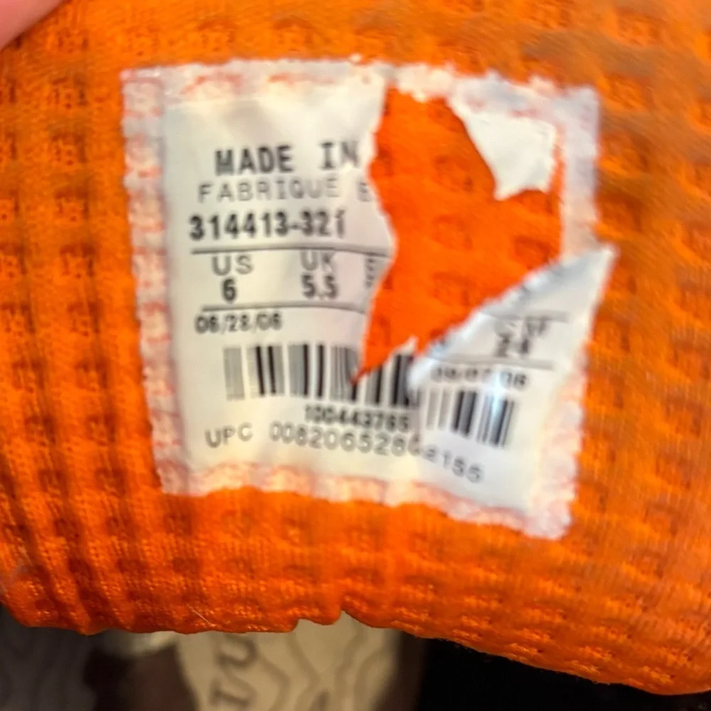 Nike Men's Boots in Brown with Orange Accents